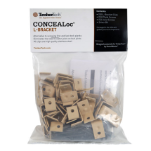 TIMBERTECH E/WOOD "L" BRACKET 50/PC C/W BIT