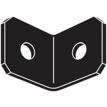 STRAP TIE BLACK ANGLE H/D OHA33 3-1/8"x3"