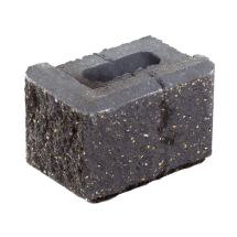 ALLAN BLOCK SHORT CORNER CHARCOAL 12" 6deg