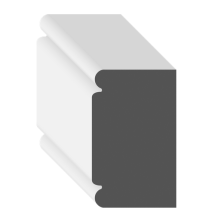 MLD BRICKMOULD D701 PP 1 3/16" X 2"