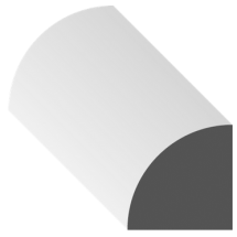 MLD QUARTER ROUND D604PP 11/16" X 11/16"