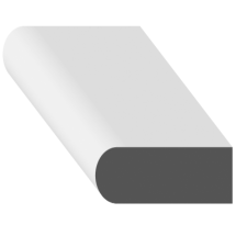 MLD BULLNOSE MDF 1/2" x 1-1/2"