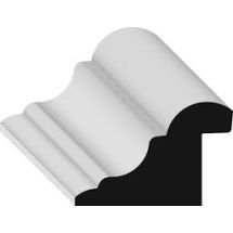 MLD WAINSCOT CAP MDF 11/16" RABB