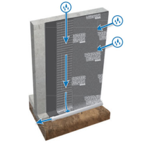 POWERDRAIN 6000 4' X 50' FOUNDATION DRAINAGE MAT