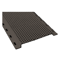 SOFFIT STRIP ALUM/LOUV 2"x 8' BROWN