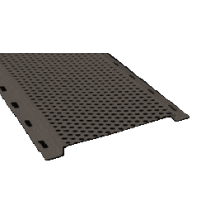 SOFFIT STRIP ALUM/LOUV 3"x 8' BROWN