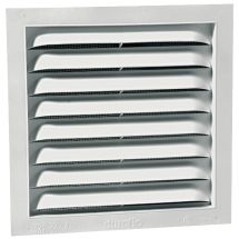 VENT GABLE WHITE PLAS 12"x12"
