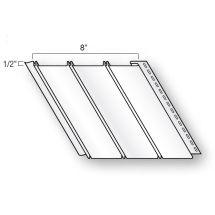 SOFFIT VINYL (BEADED) WH SOLID 8"x12' 6" KCAN