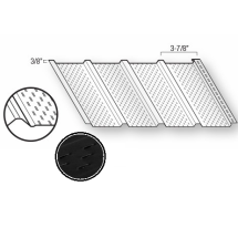 SOFFIT ALUM 4-PANEL VENT 16" X 12' BLK 0609-13