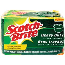 SCRUBBING PADS HD SCOTCH BRITE 3/PK HD-3-12-CA