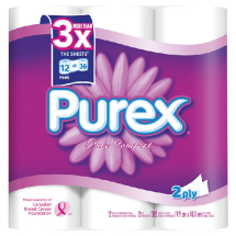 TOILET PAPER PUREX 2PLY 15RLS
