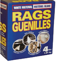 RAGS IN A BOX WHT 200 shts (CLOTH) BLU BOX