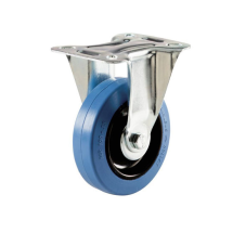 CASTER 5"  FIXED INDUSTRIAL BLUE 220LB MX