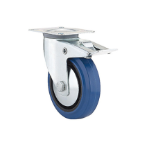 CASTER 5" BLUE SWIVEL W.BRK. (330lbs0 70722-BC