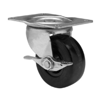 CASTER SWIVEL W/BRAKE 2-1/2"