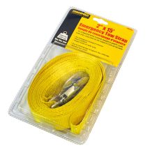 TOW STRAP SHOPRO 15' W/HOOKS T005355