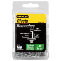 RIVETS ALUM 1/8x1/8 100pk MED PAA42-1B