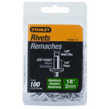 RIVETS ALUM 1/8x1/4" 100pk MED RMA 1/8IP
