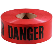 BARRICADE TAPE DANGER 3X300 RED/BLK 71202