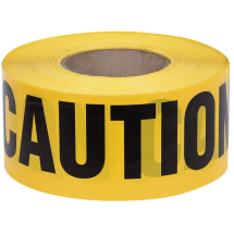 BARRICADE TAPE CAUTION 3X300 YEL/BLK 66200