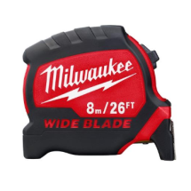 TAPE MEASURE MILWAUKEE 26'/8M 48-22-0226 PREM W