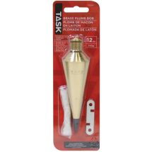 PLUMB BOB TASK 12oz BRASS