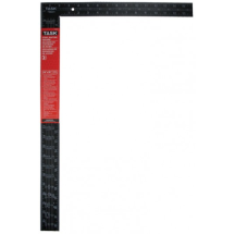 SQUARE RAFTER T58221 24"x16" STEEL WH on BLK