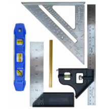SQUARE & LEVEL SET ROK 5pce 28417