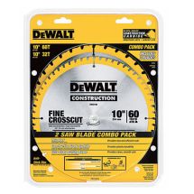 BLADE DEWALT 10" 2pk DW3106P5  1/32 & 1/60T