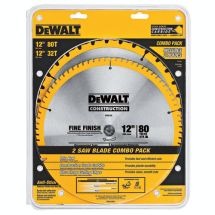 BLADE DEWALT 12" 2pk DW3128P5 1/32T & 1/80T