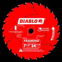 BLADE FREUD D0724A 7-1/4"x 24T RED