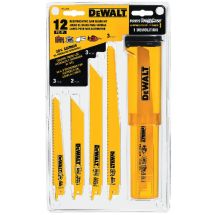 BLADE DEWALT RECIP 12pc (W/CASE) DW4892