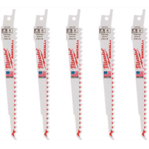 BLADE SAWZALL MILWAUKEE 48-00-5035 6"x5TPI (5pk)