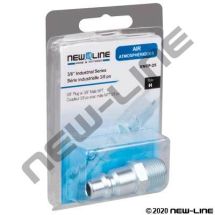 AIR FITTING PLUG INDS 3/8" x 3/8" MNPT XNCP-25