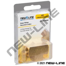 AIR FITTING TEE 1/4" FNPT BRASS XN226-025BR