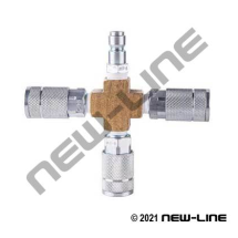 AIR HOSE MANIFOLD T 3-WAY AUTO