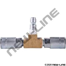 AIR HOSE MANIFOLD T 2-WAY AUTO