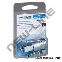 AIR FITTING CPLR & PLUG 1/4" IND XNC20NCP21