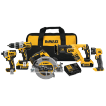 COMBO KIT DEWALT 20v MAX XR 5-TOOL DCK594P2