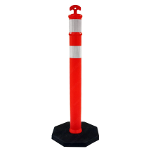TRAFFIC SAFETY DELINEATO T-POST & BASE COMPLETE