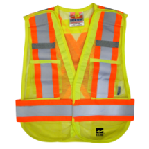 SAFETY VEST OPEN ROAD GRN 6115G (L-XL) FIT ALL