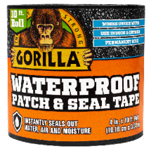 GORILLA TAPE PATCH & SEAL 4"x 10' 0246700002