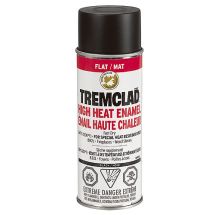 TREMCLAD SPRAY PAINT HI-HEAT BLACK FLAT