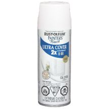 SPRAY PAINT I/E GLOSS WH 340G  P/TOUCH 253706