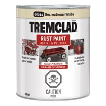 TREMCLAD PAINT 946ml REC. WHITE GLOSS