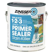ZINSSER BULLS EYE 1-2-3 PRIMER 3.78L WHITE