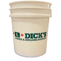 BUCKET PLASTIC 20 Litre W/O LID (Dick's Label)