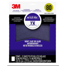 SANDPAPER 3M PRO 9x11 80G 3/PK 25080P-G