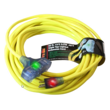 CORD EXTENSION PRO GLO 12/3 x 50'/15m YEL TRI
