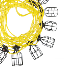 LIGHT STRING STW12/3 50'  METAL GUARD